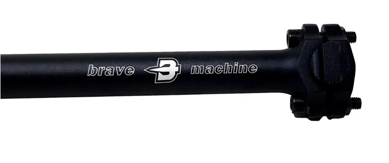 Brave Machine 27.2mm Double Clamp Seatpost Black-1